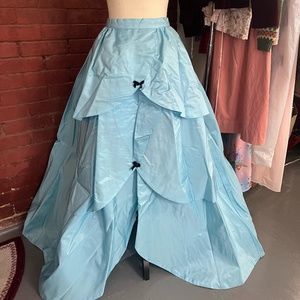 Vintage 50's Full Skirt w/ Tulle Liner Cinderella Blue